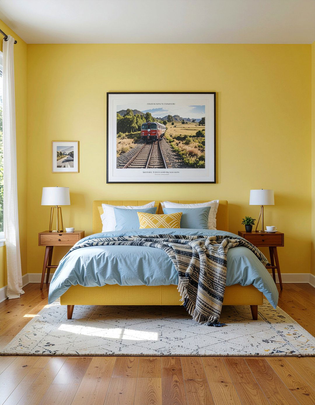 Retro Railway Poster - 30 train bedroom ideas