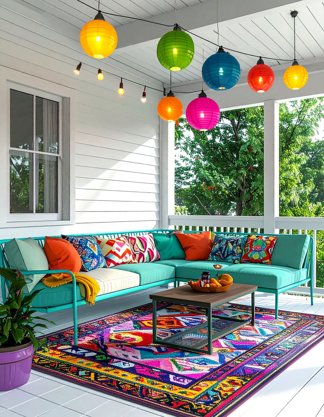 Retro Screened Porch - 30 screened porch dining ideas