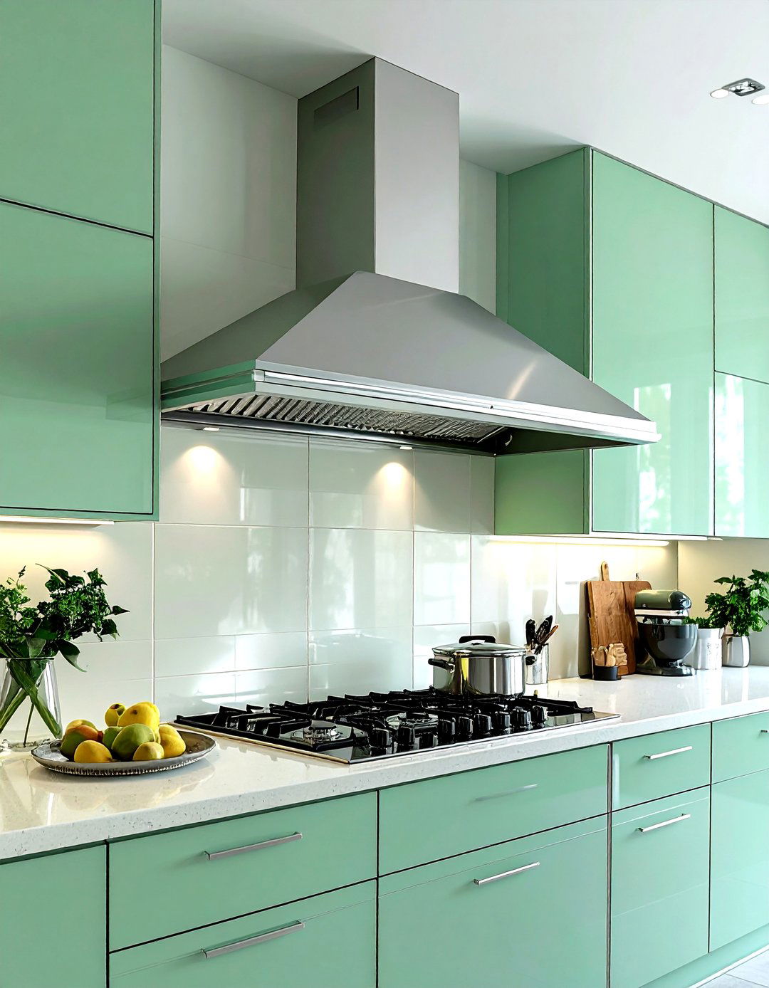 Retro Style Kitchen Hood - 30 under cabinet hood kitchen ideas