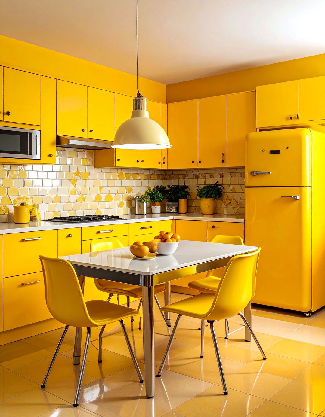 Retro Yellow Kitchen - 30 yellow kitchen ideas