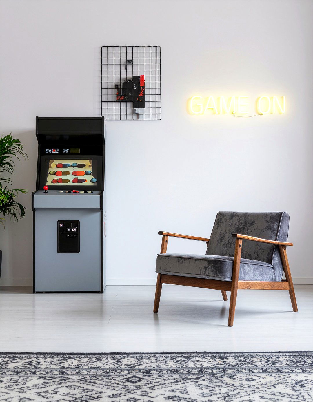 Retro arcade corner - 30 video game living room ideas