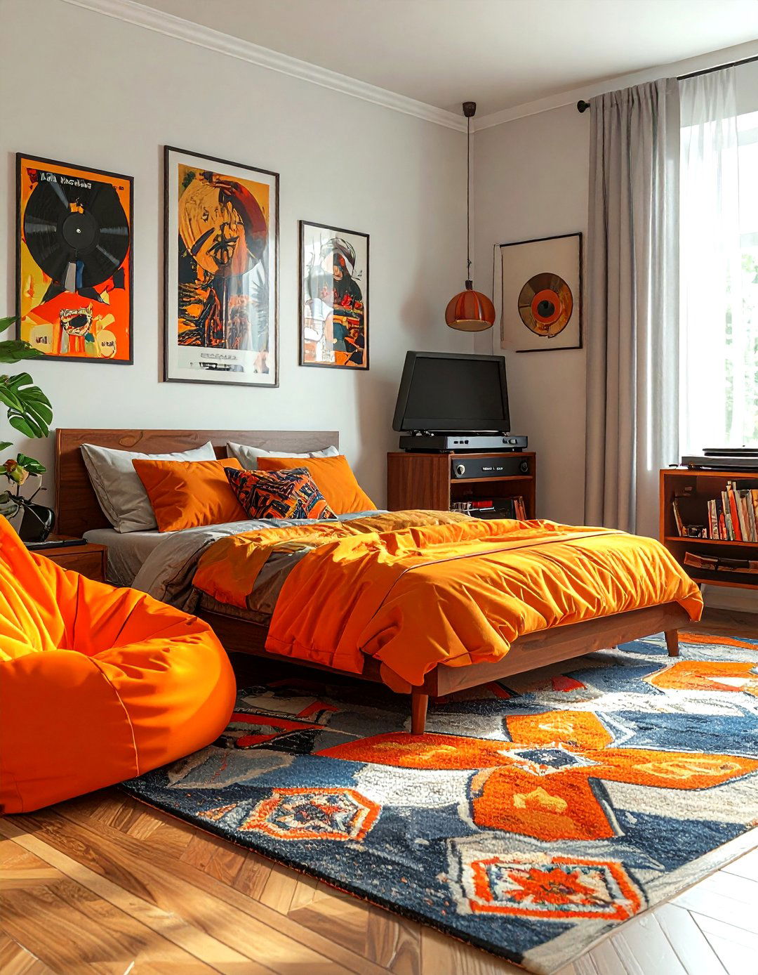 Retro bedroom - 30 teen room decor ideas