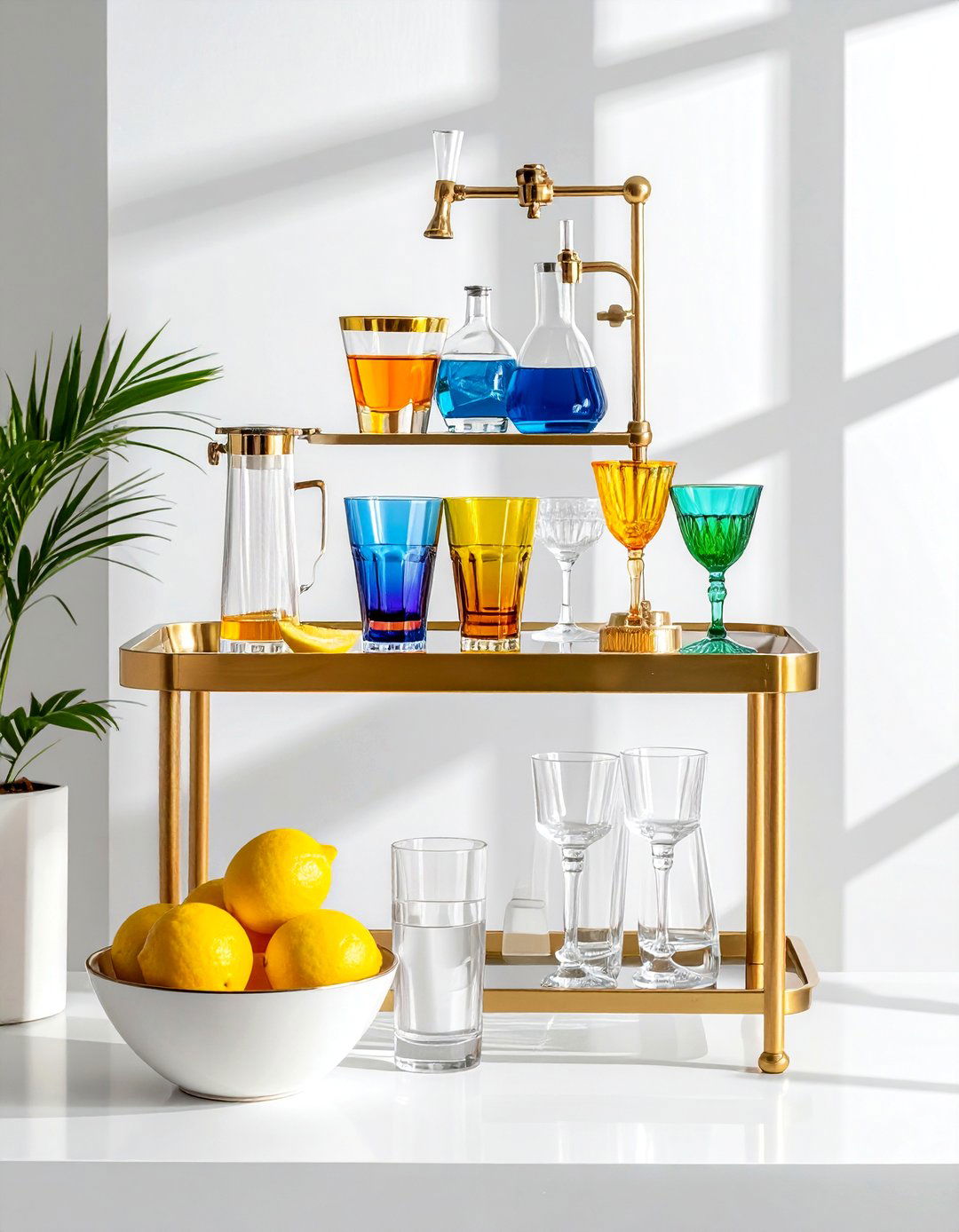 Retro beverage station - 30 retro home decor ideas