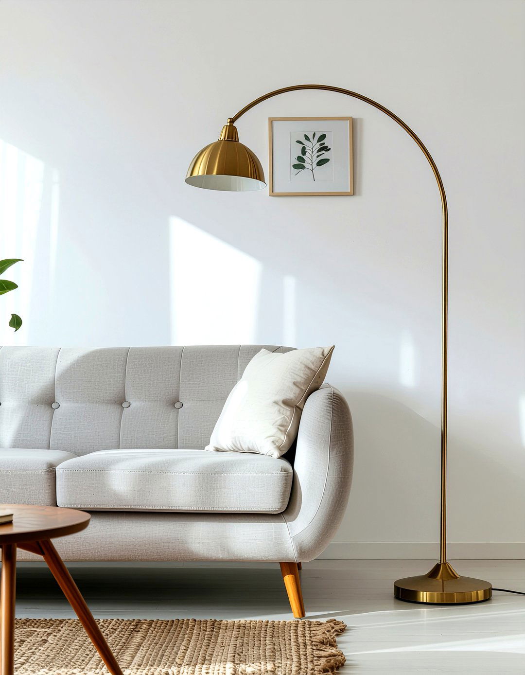 Retro floor lamp - 30 estate sale decor ideas