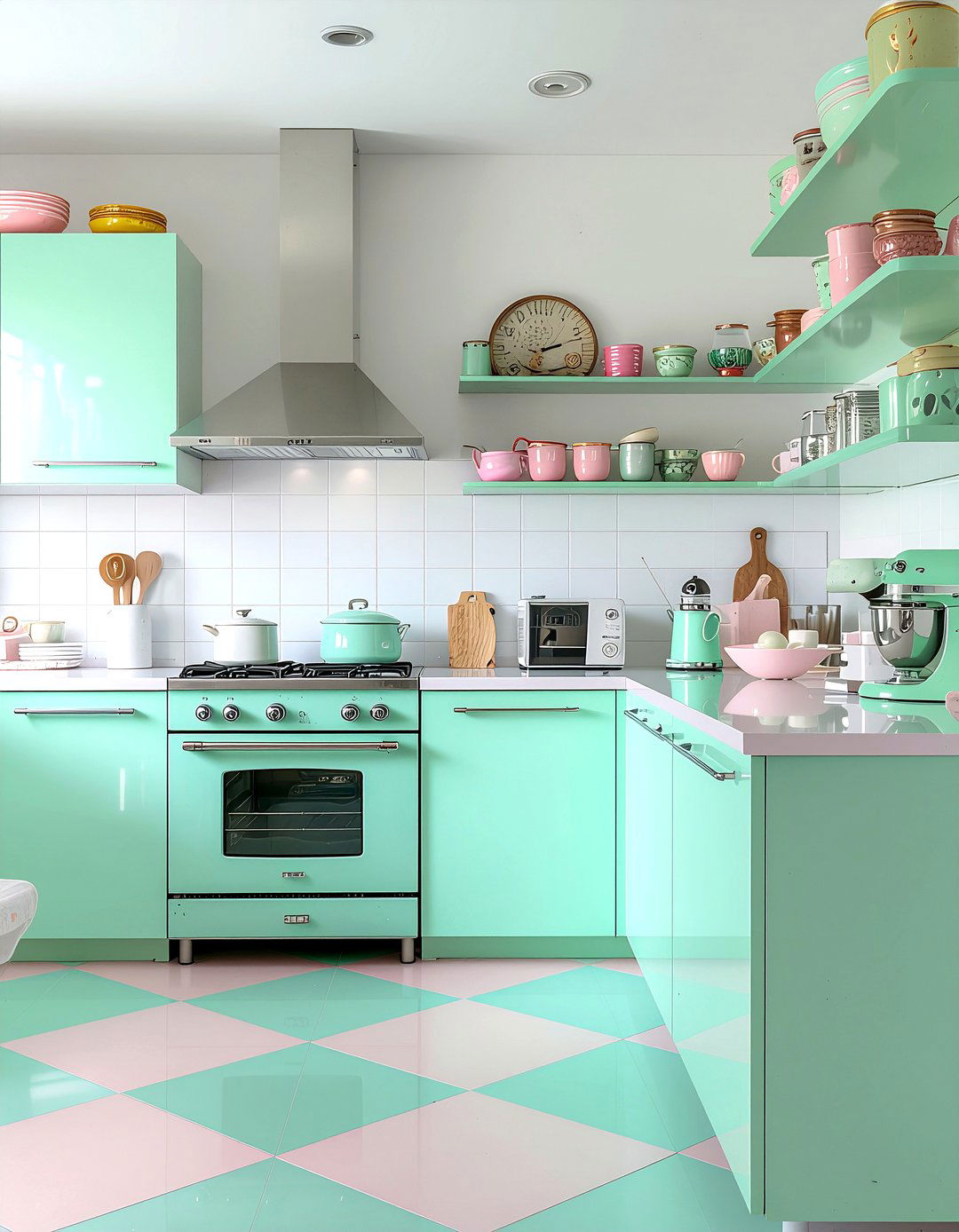 Retro kitchen - 30 favorite decor ideas