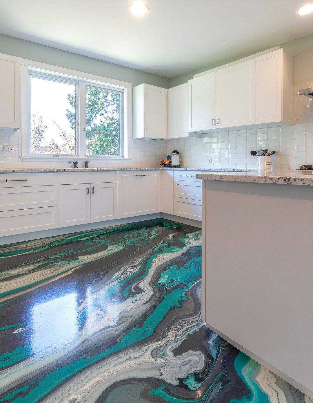 Retro linoleum flooring - 30 retro kitchen ideas