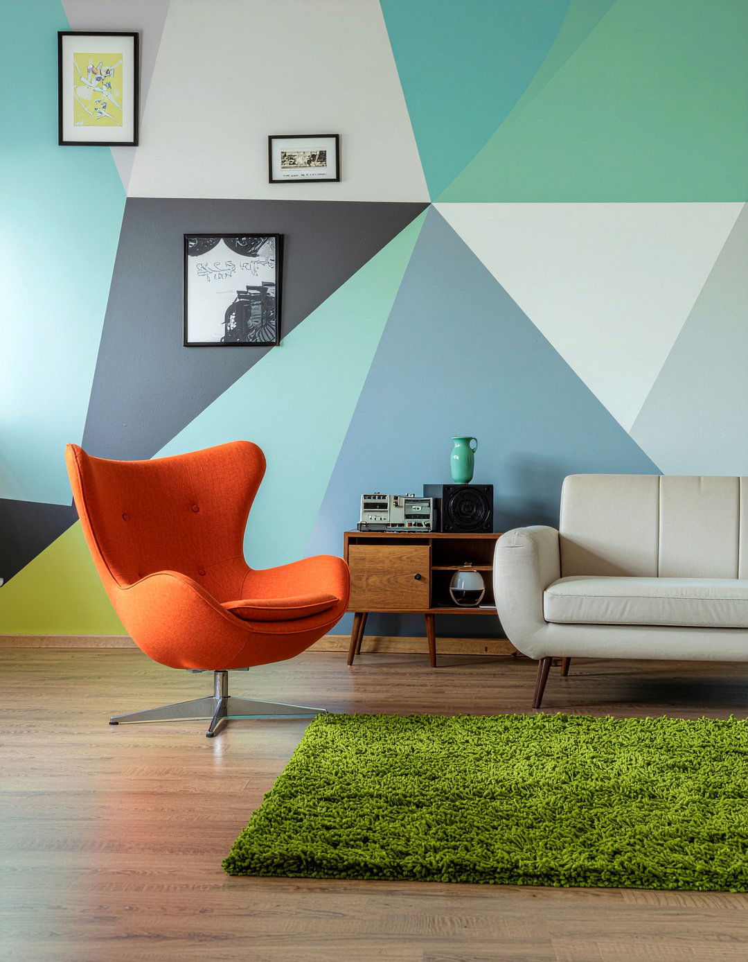 Retro living room - 30 living room aesthetic ideas