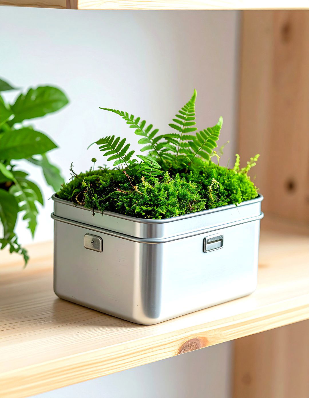 Retro metal lunch boxes - 30 vintage planter ideas