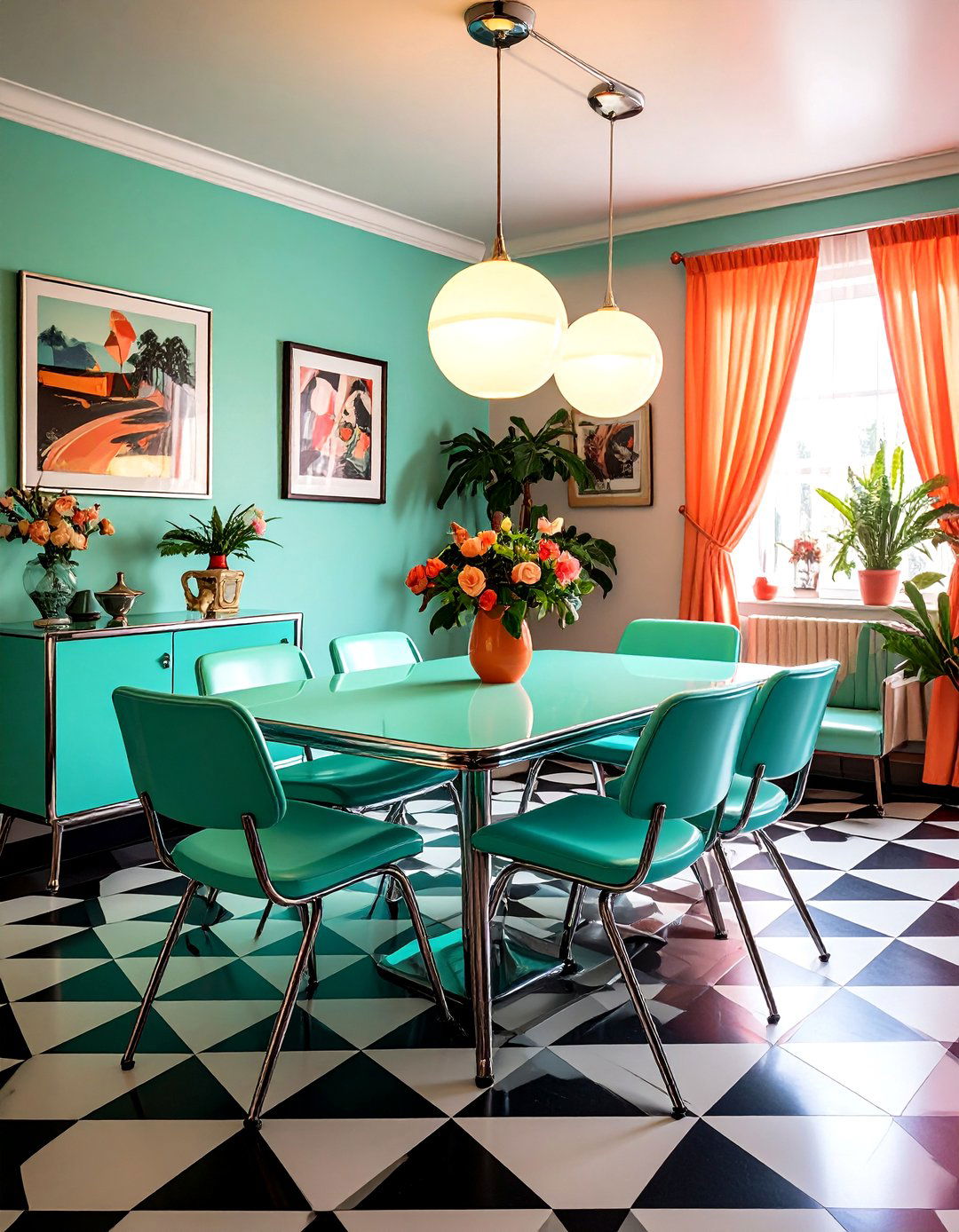 Retro s Dining Room - 30 antique dining room ideas