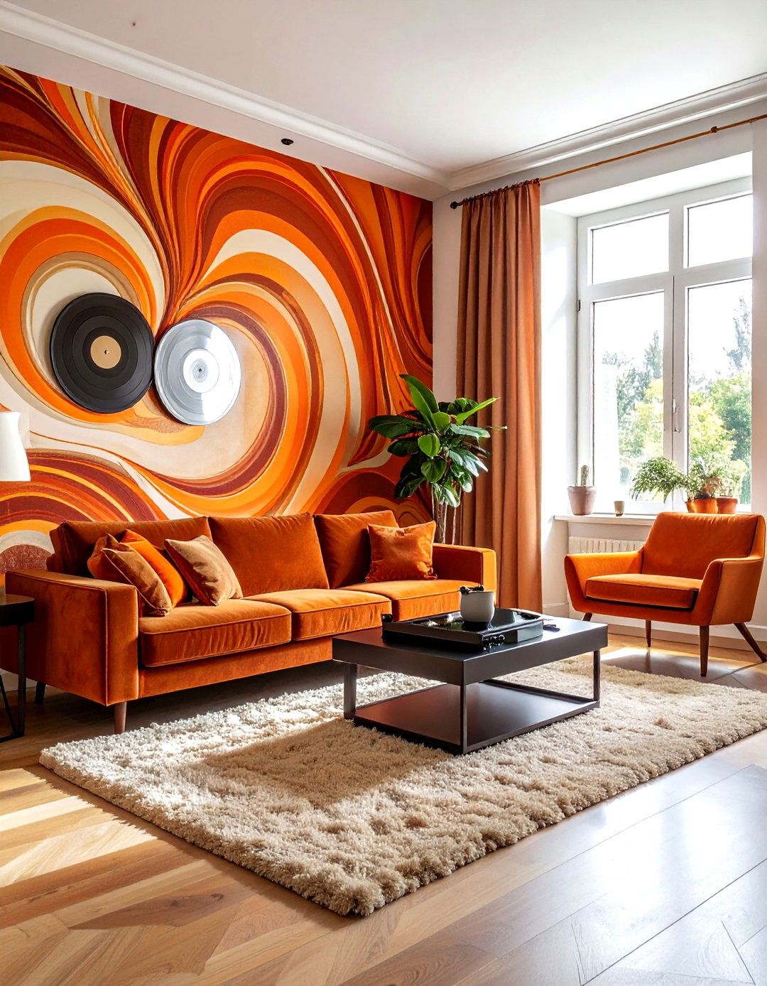 Retro s wallpaper - 30 living room wallpapers