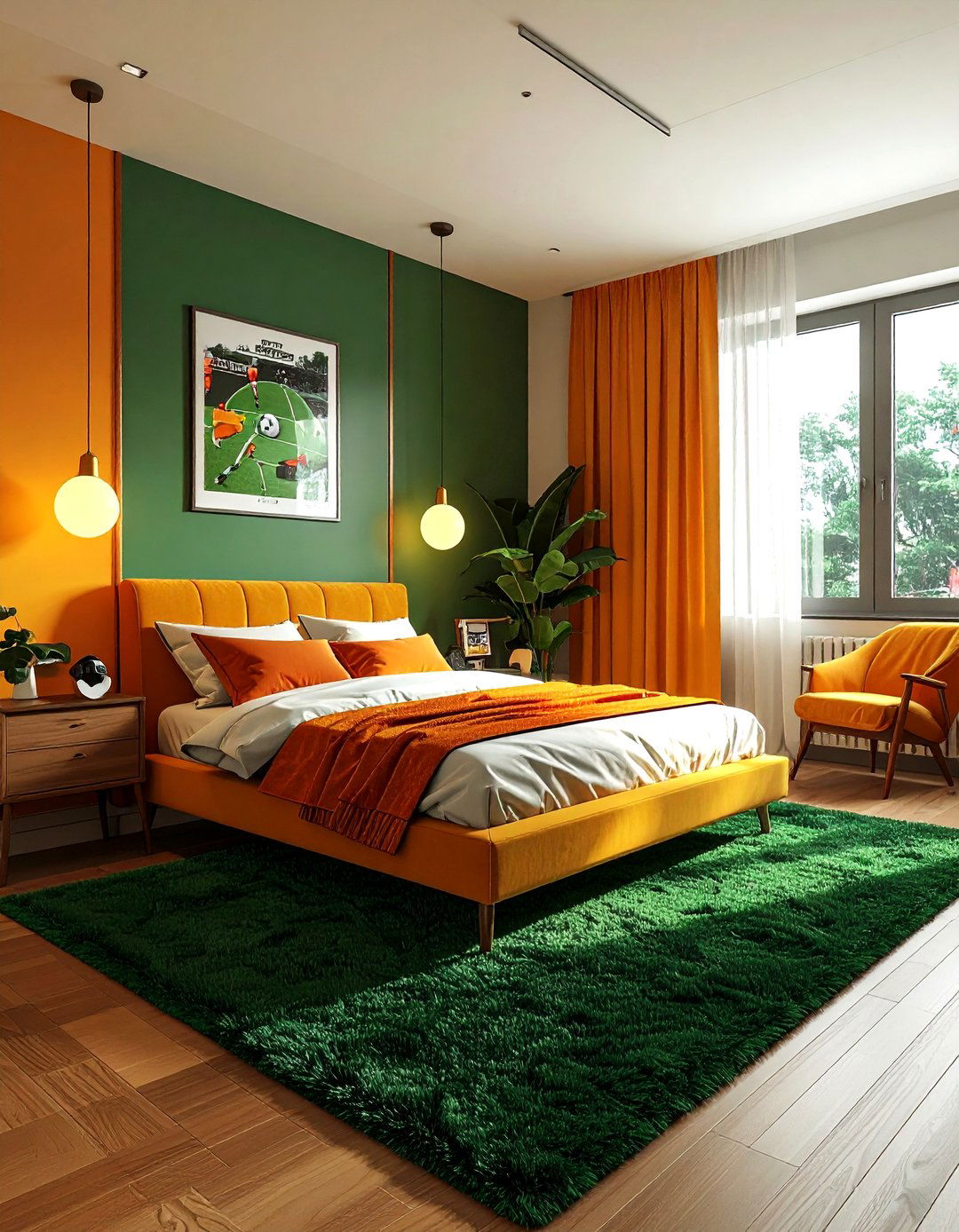 Retro soccer bedroom vibes - 30 soccer bedroom ideas