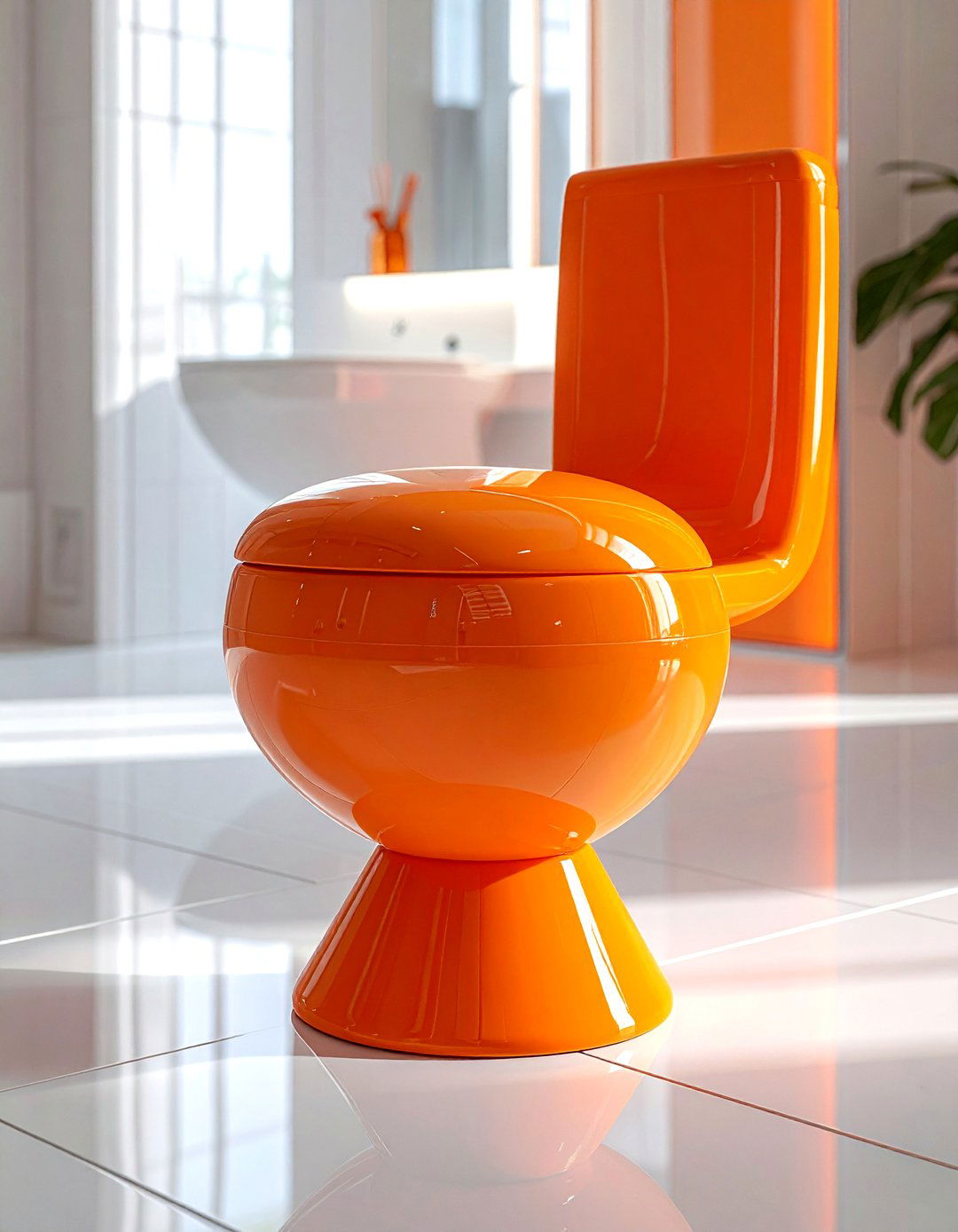 Retro toilet brush holder - 30 toilet brush holder ideas