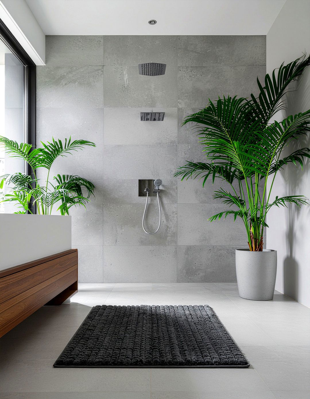 Ribbed Cotton Bath Mat - 30 bathroom linens ideas