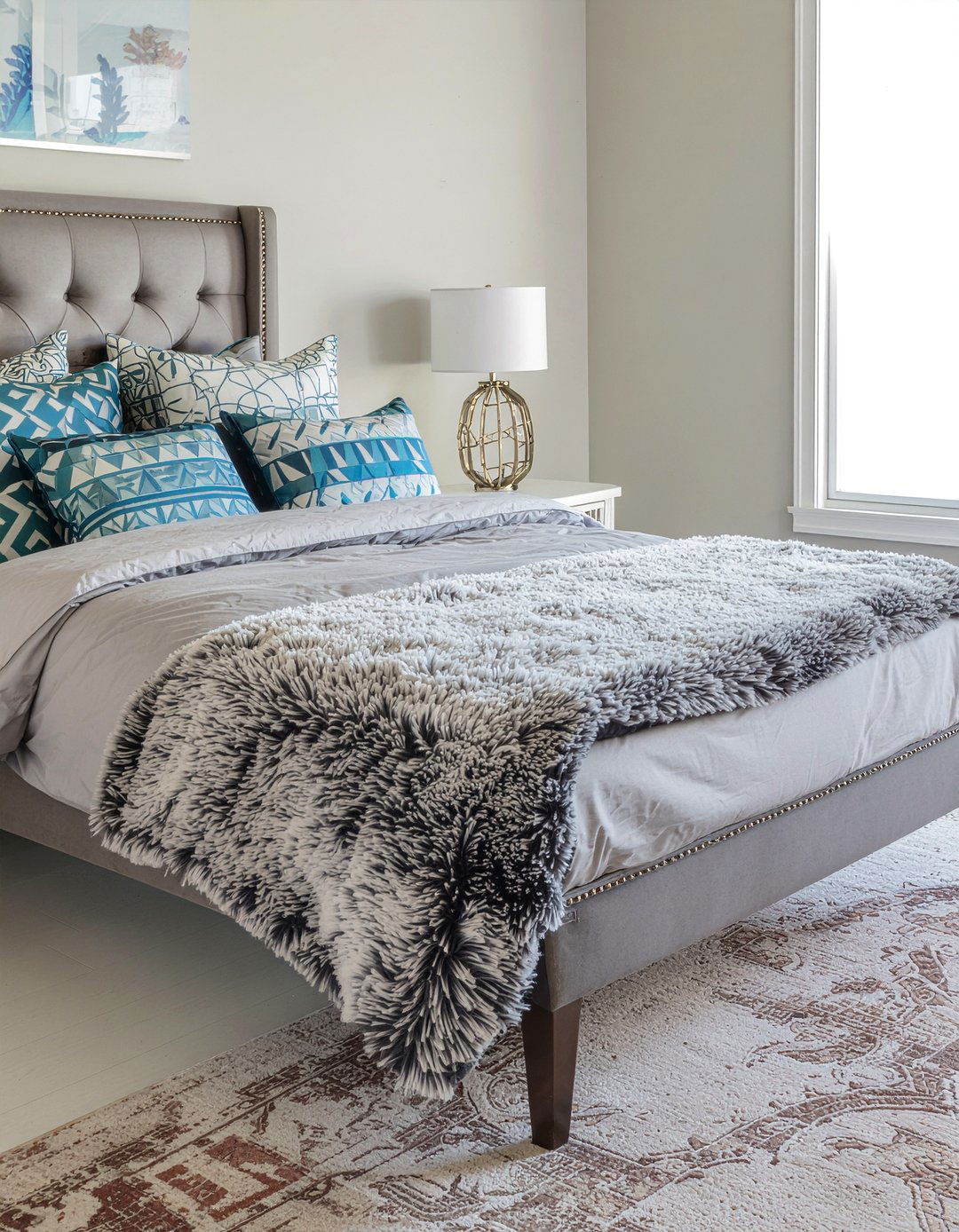 Ribbed Faux Fur Blanket - 30 bedroom faux fur throws