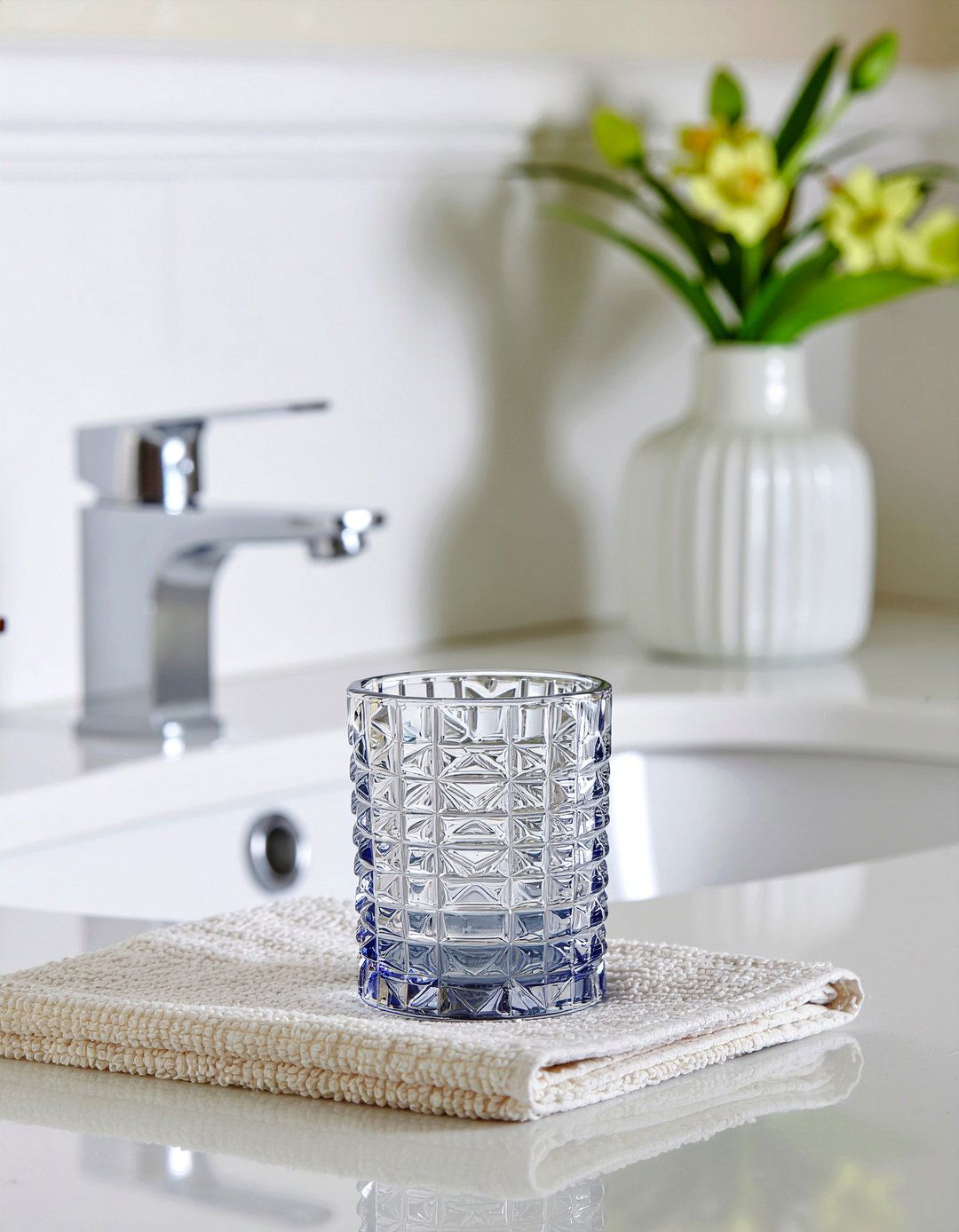 Ribbed Glass Bathroom Tumbler - 30 bathroom tumbler ideas