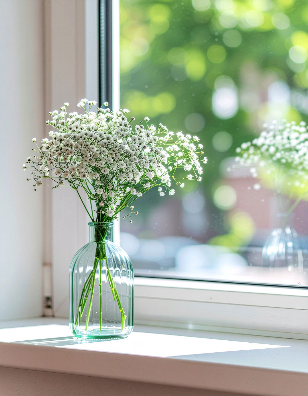 Ribbed Glass Vase - 30 living room vase ideas