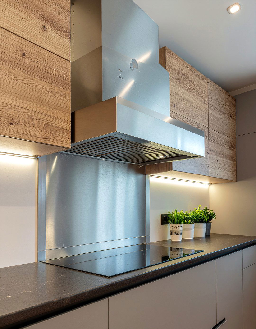 Ribbed Metal Hood - 30 custom hood kitchen ideas