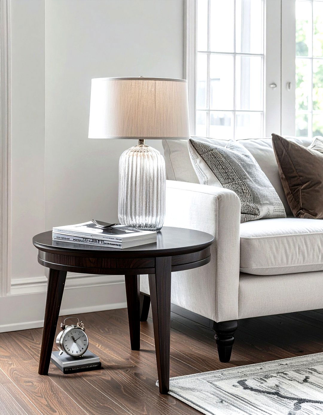 Ribbed glass table lamp - 30 decorative lamp ideas