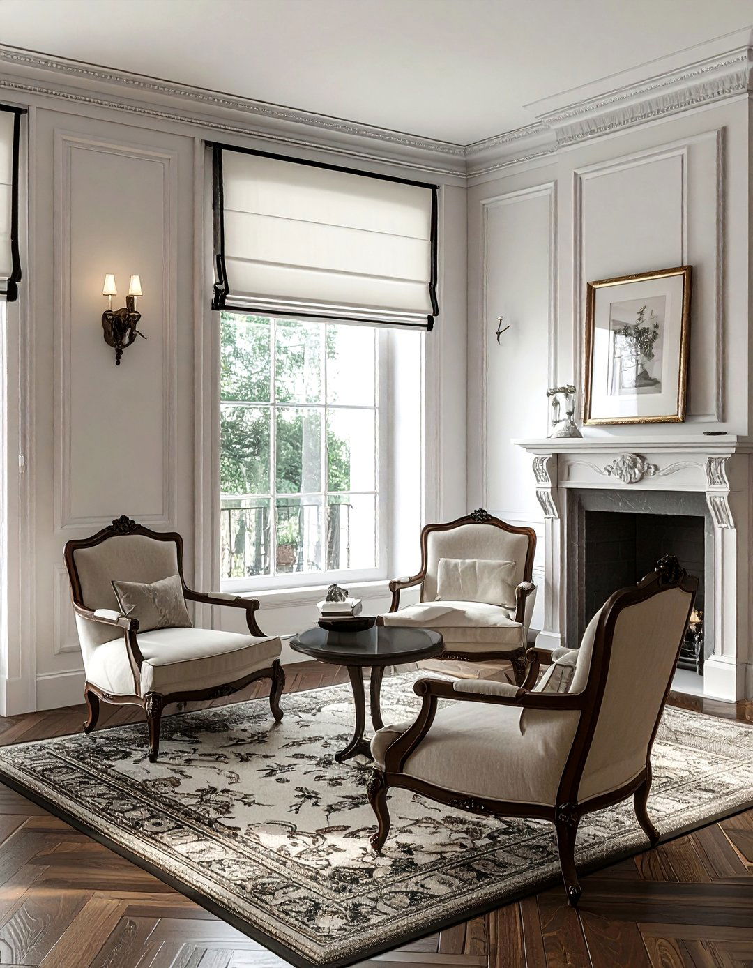 Ribbon trim roman shade - 30 roman shade ideas