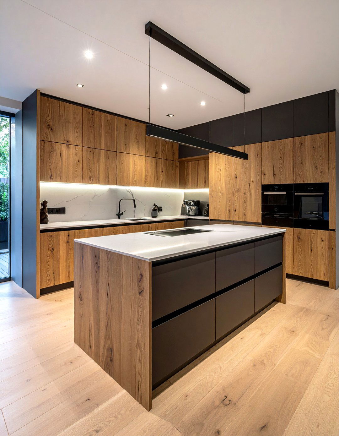 Rift sawn oak cabinets - 30 textured kitchen ideas