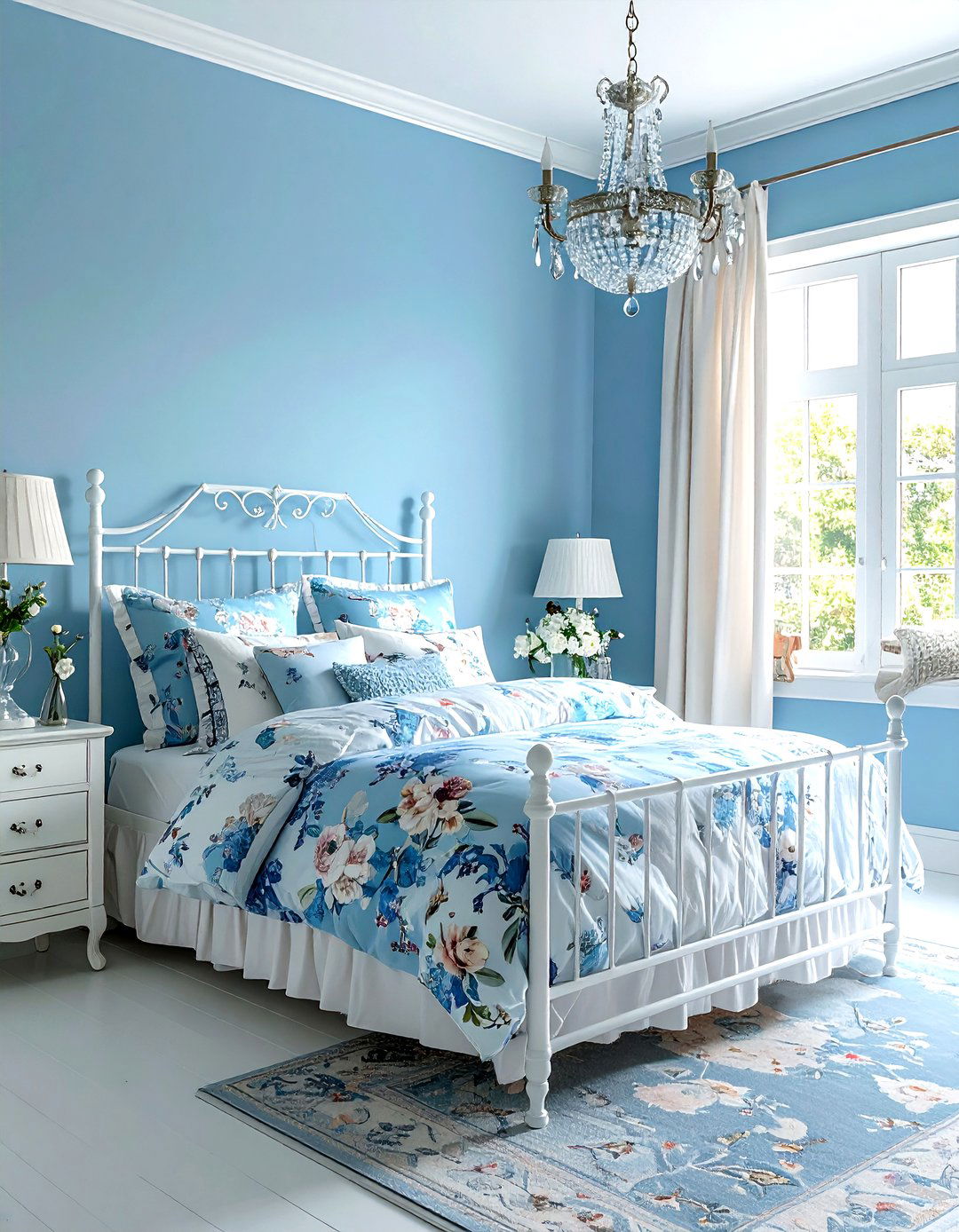 Robin egg blue guest room - 30 blue paint color ideas