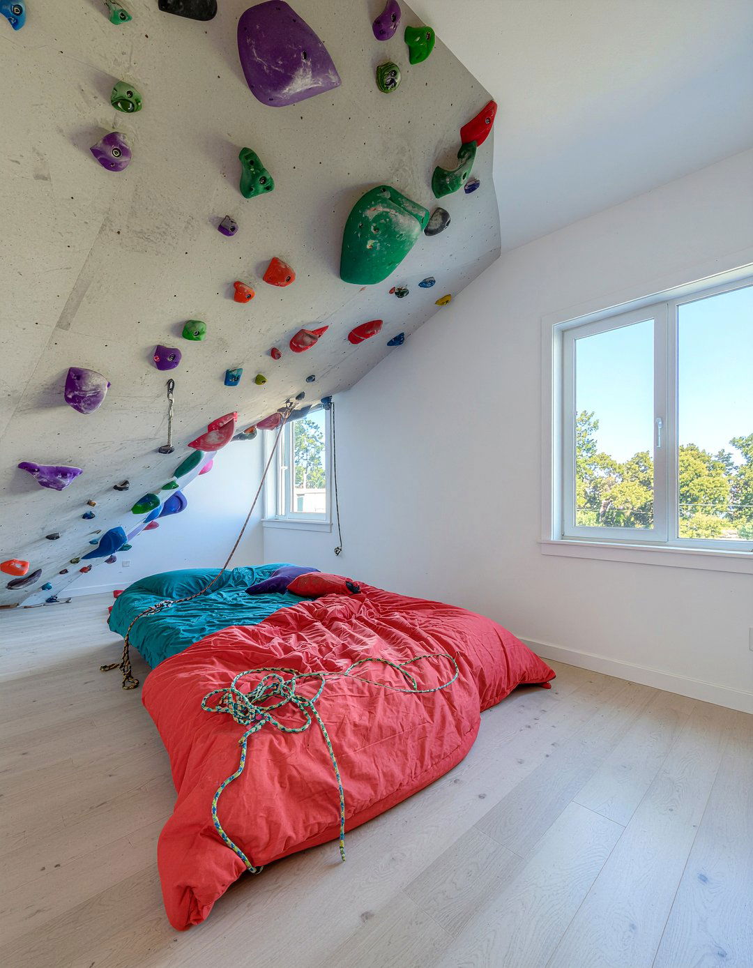 Rock Climbing Bedroom - 30 sports themed bedroom ideas