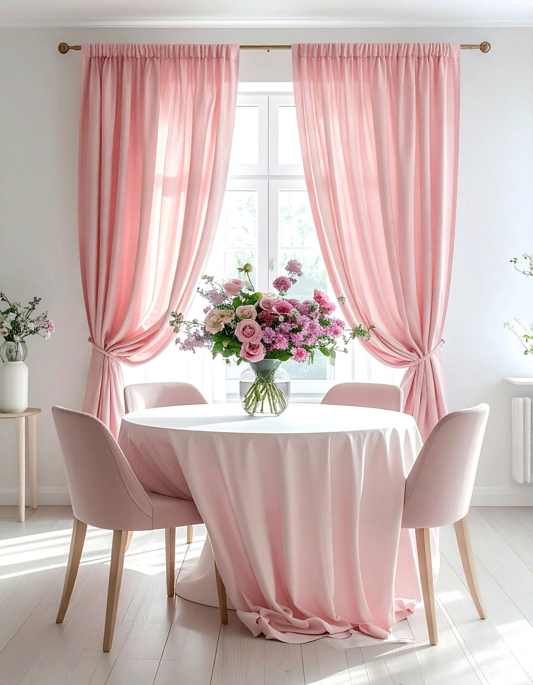 Rod Pocket Curtains - 30 dining room curtain ideas