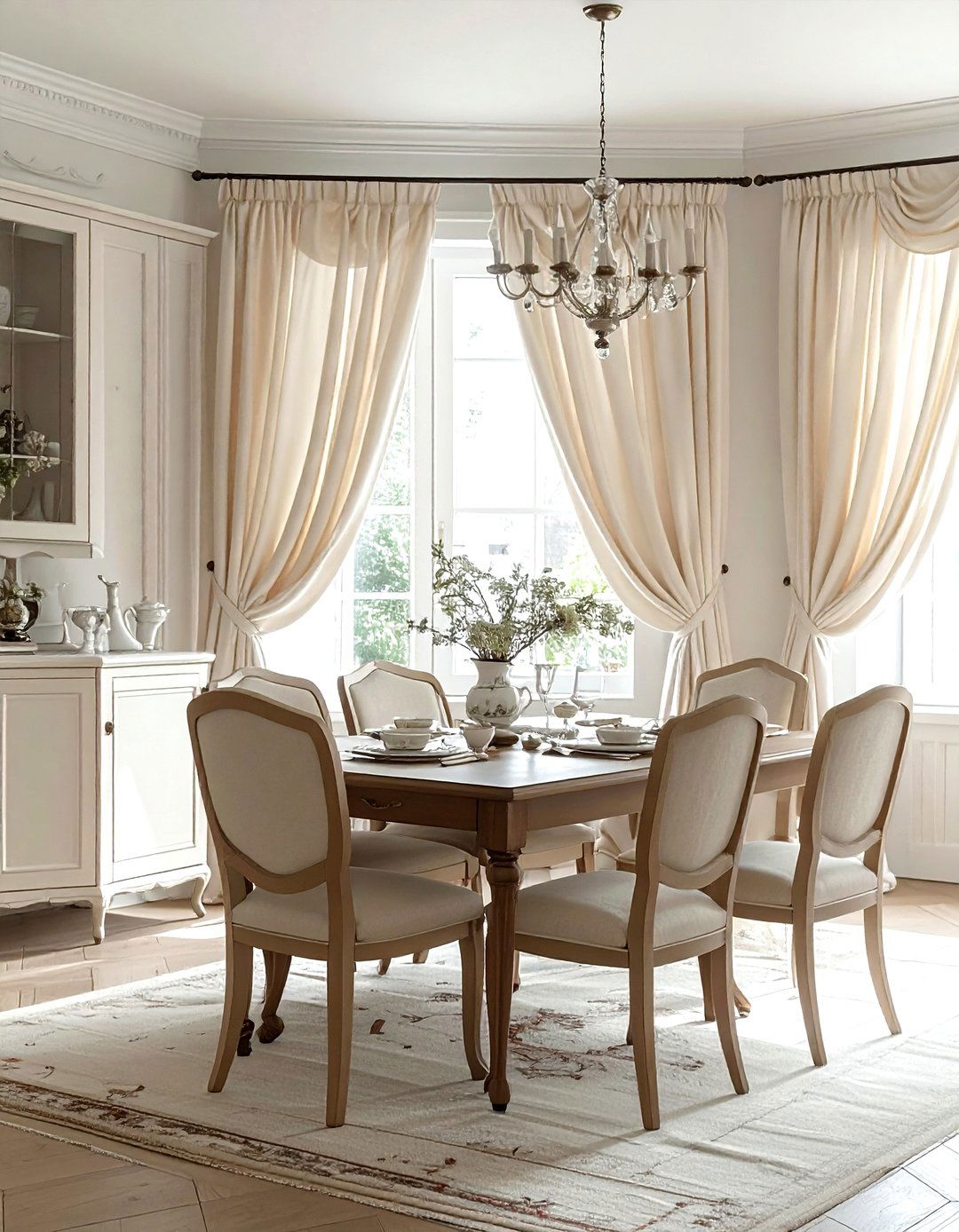 Rod Pocket Linen Curtains Dining Room - 30 linen curtain dining room ideas