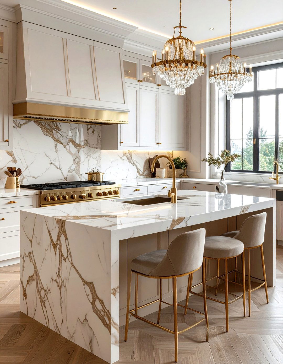 Rohl English Gold Faucet - 30 Rohl kitchen ideas