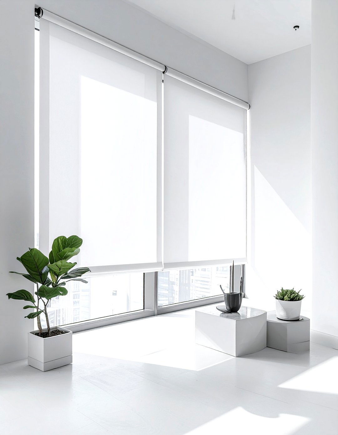 Roller shades - 30 living room window treatments