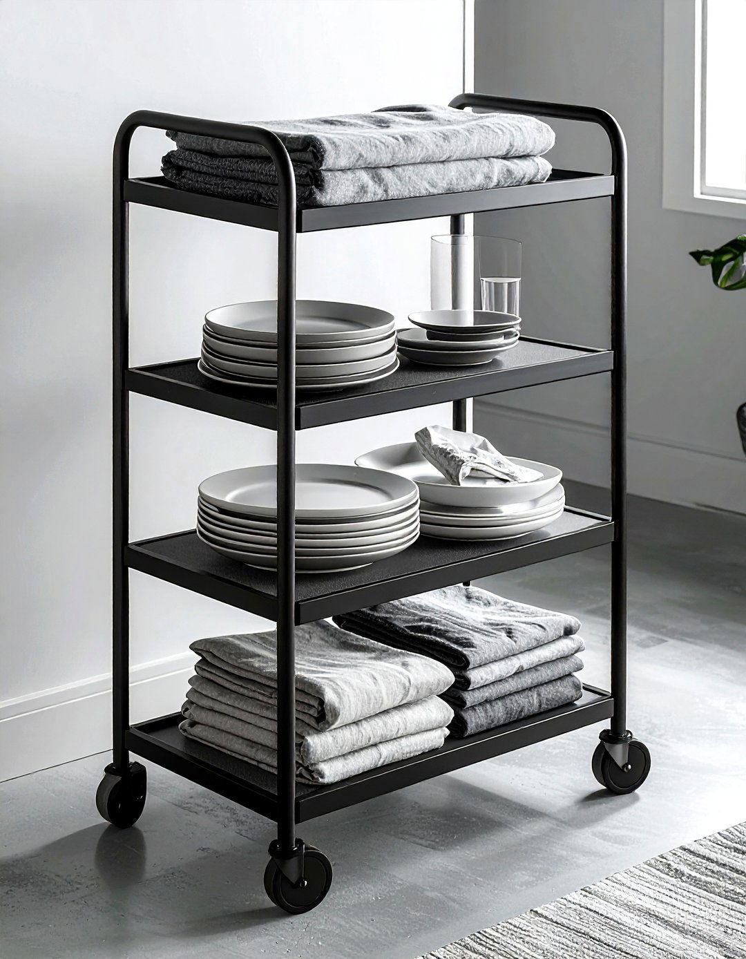 Rolling Cart Closet Insert - 30 dining room closet organization