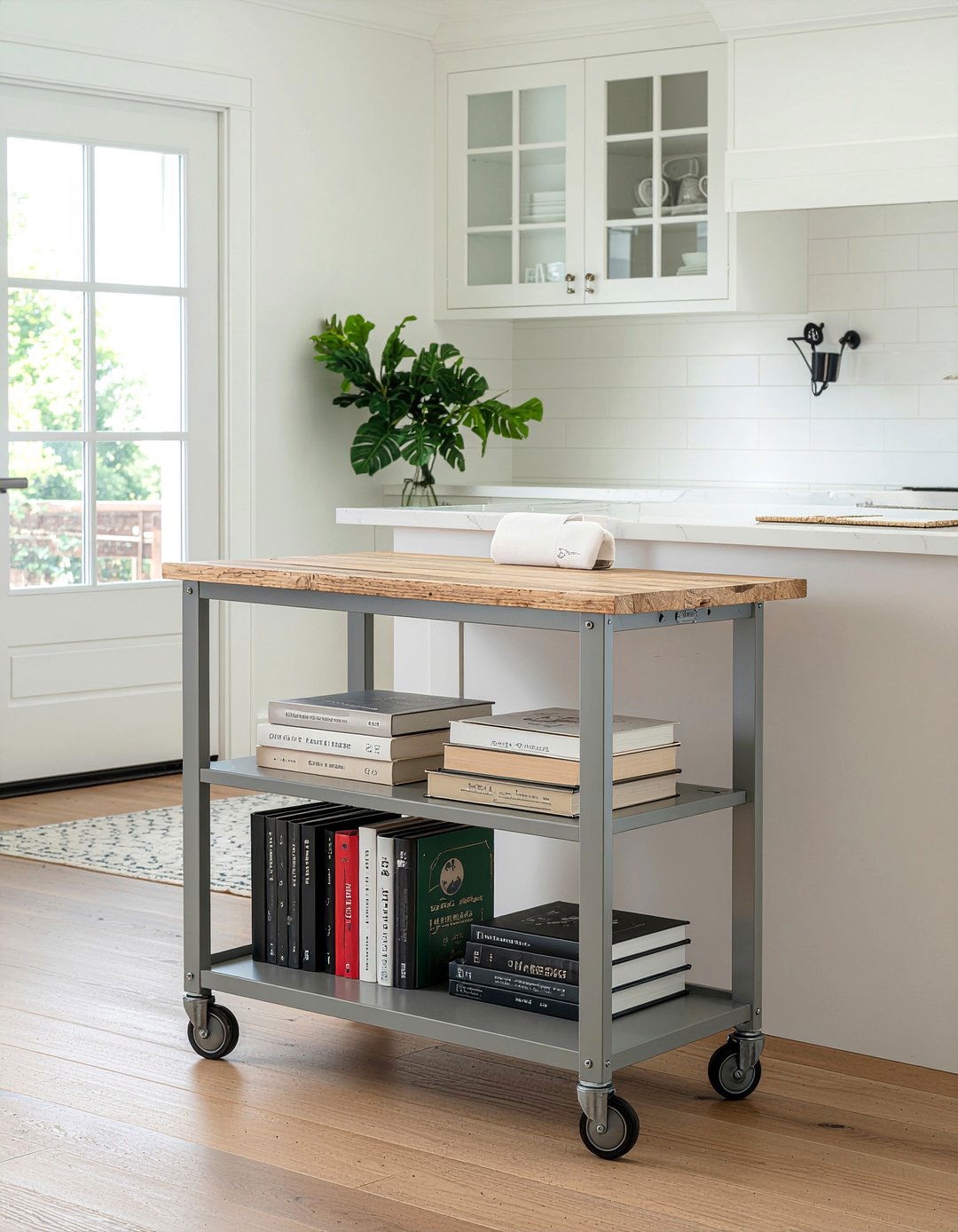 Rolling Kitchen Cart - 30 organized kitchen ideas