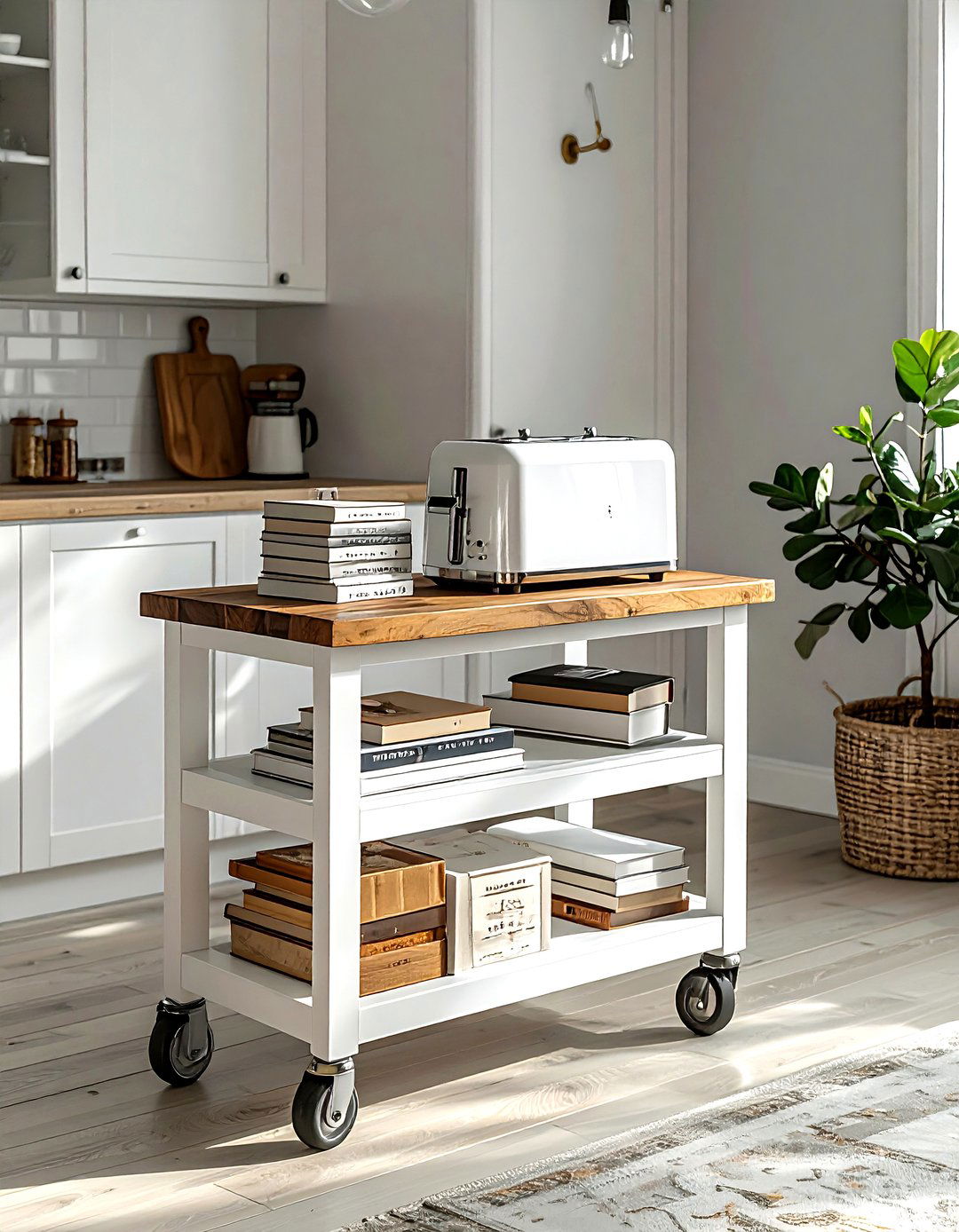 Rolling Kitchen Cart - 30 removable kitchen ideas