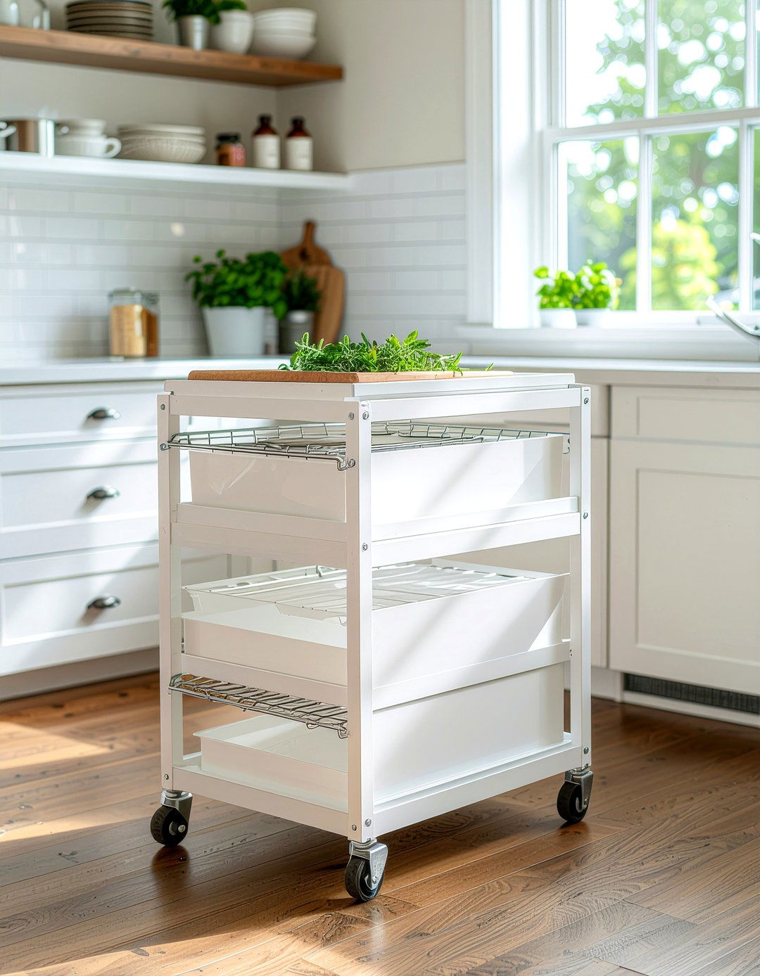 Rolling Kitchen Cart Storage - 30 baking sheet storage kitchen ideas