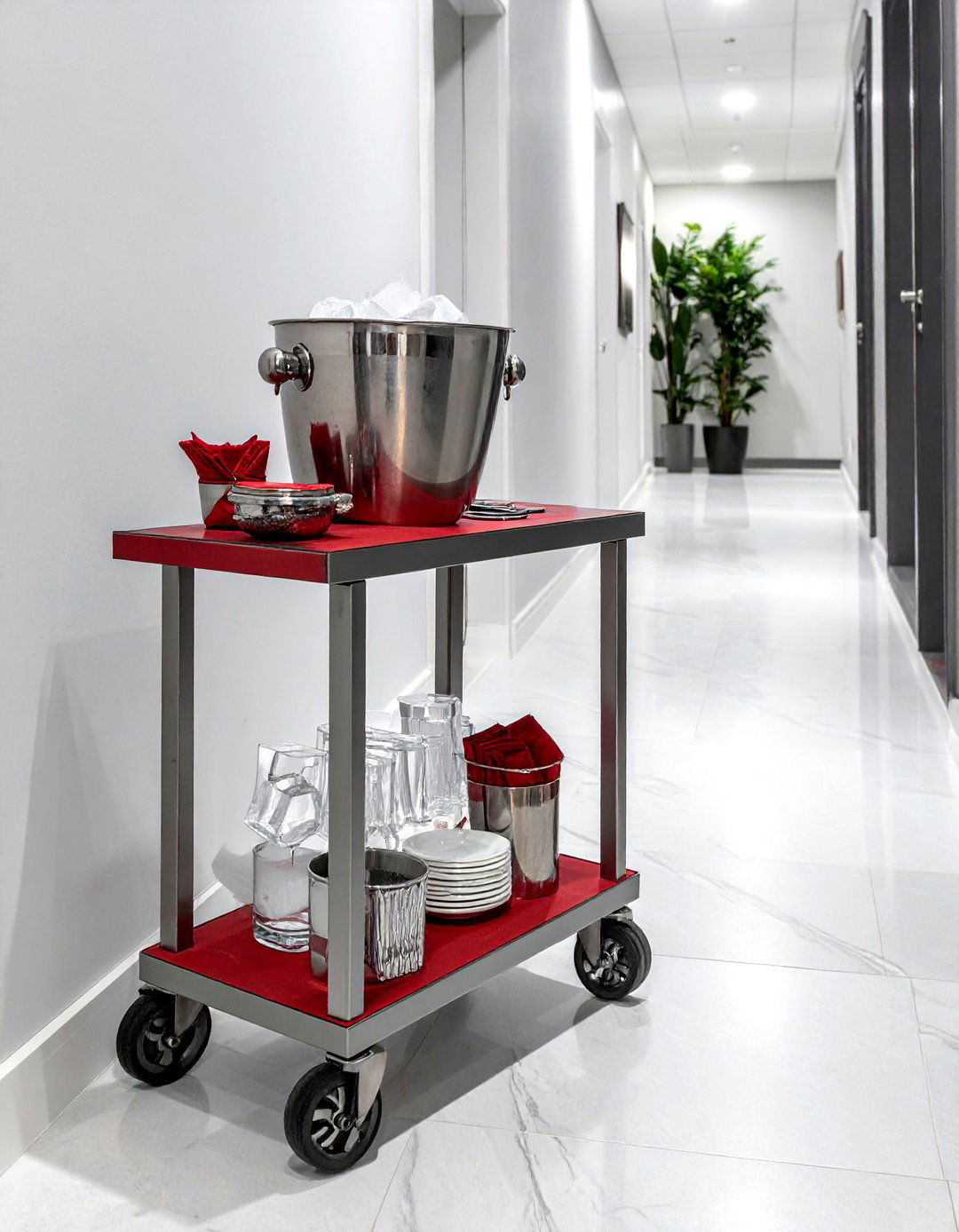 Rolling bar cart - 30 bar cart styling ideas