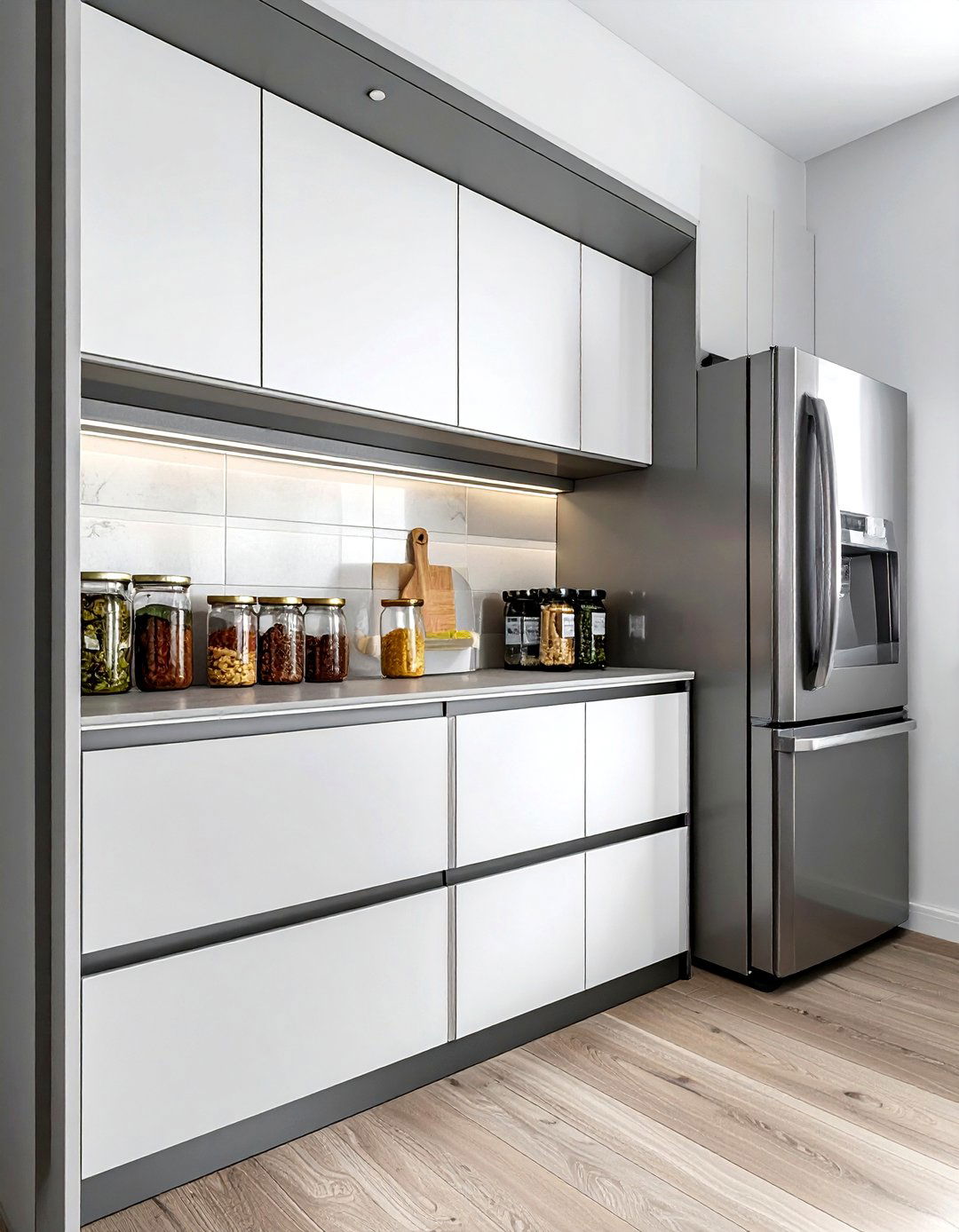 Rolling pantry shelf - 30 kitchen on a budget ideas