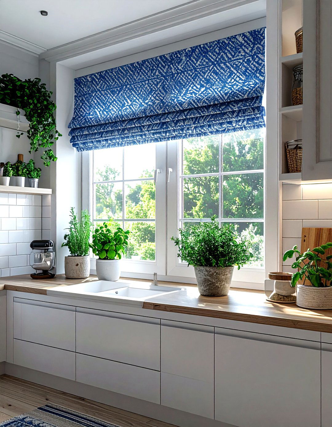 Roman Shade Window - 30 kitchen refresh ideas