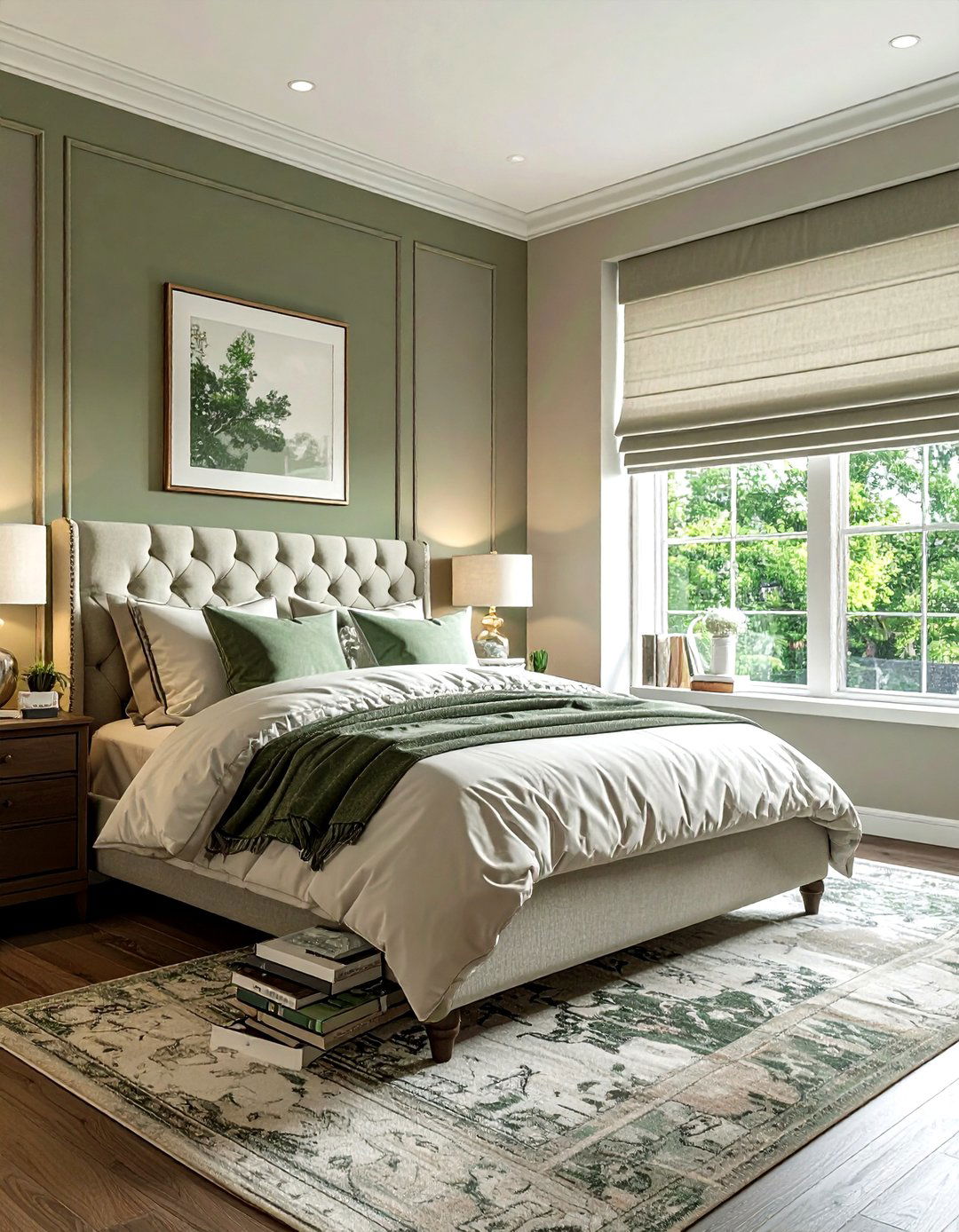 Roman Shades - 30 bedroom window treatment ideas
