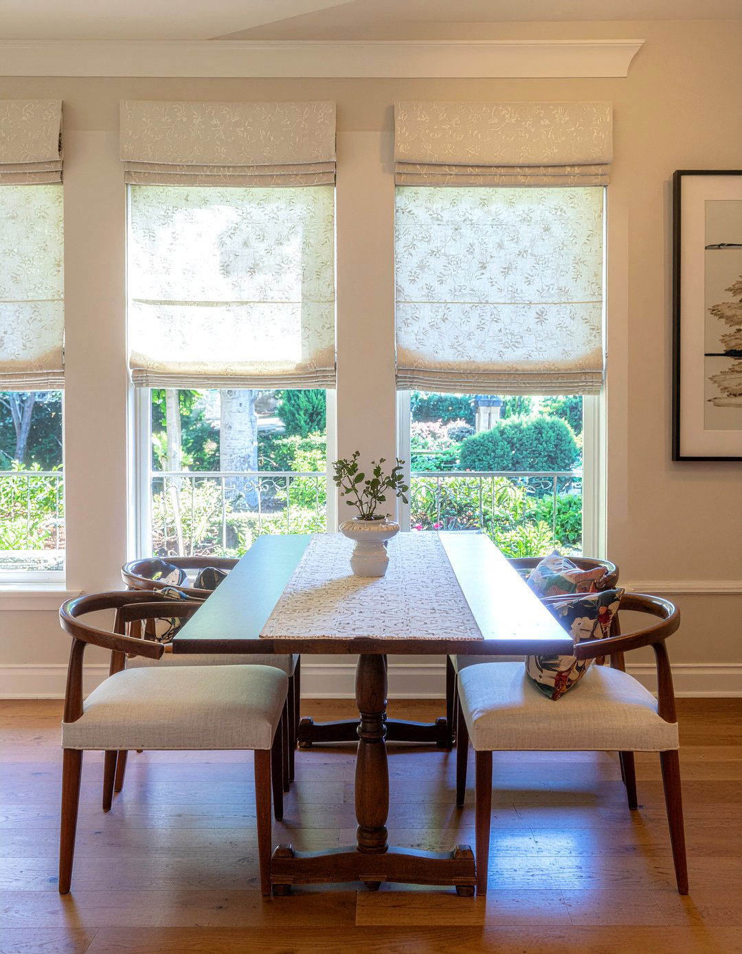 Roman Shades With Trim - 30 dining room roman shade ideas