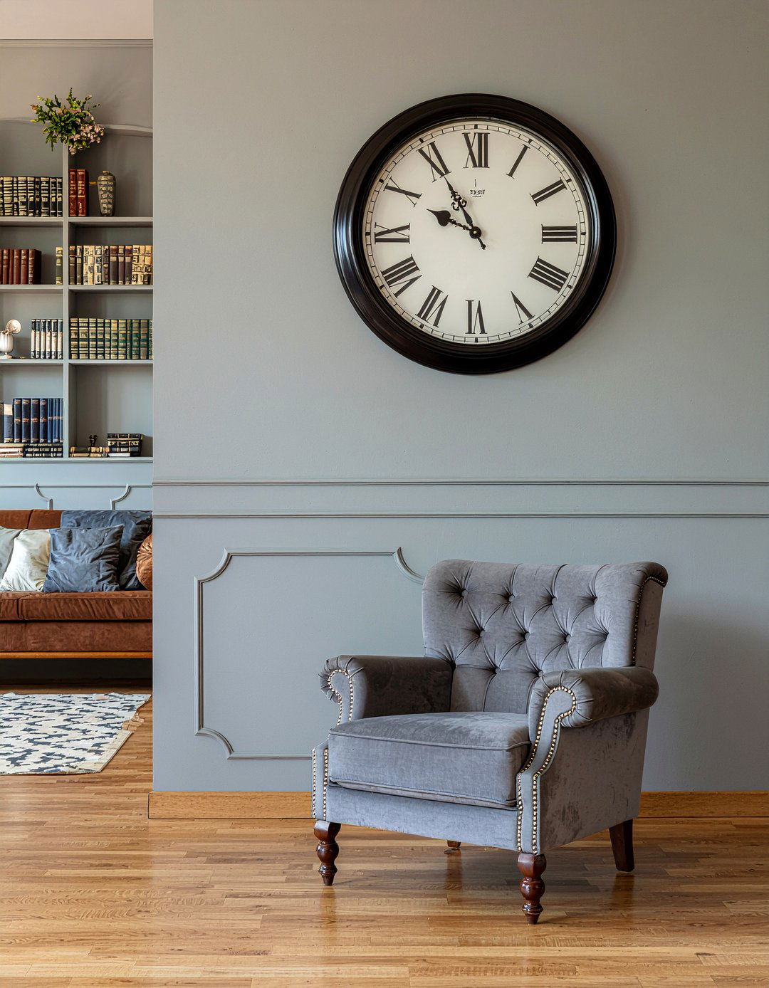 Roman numeral wall clock - 30 living room wall clocks