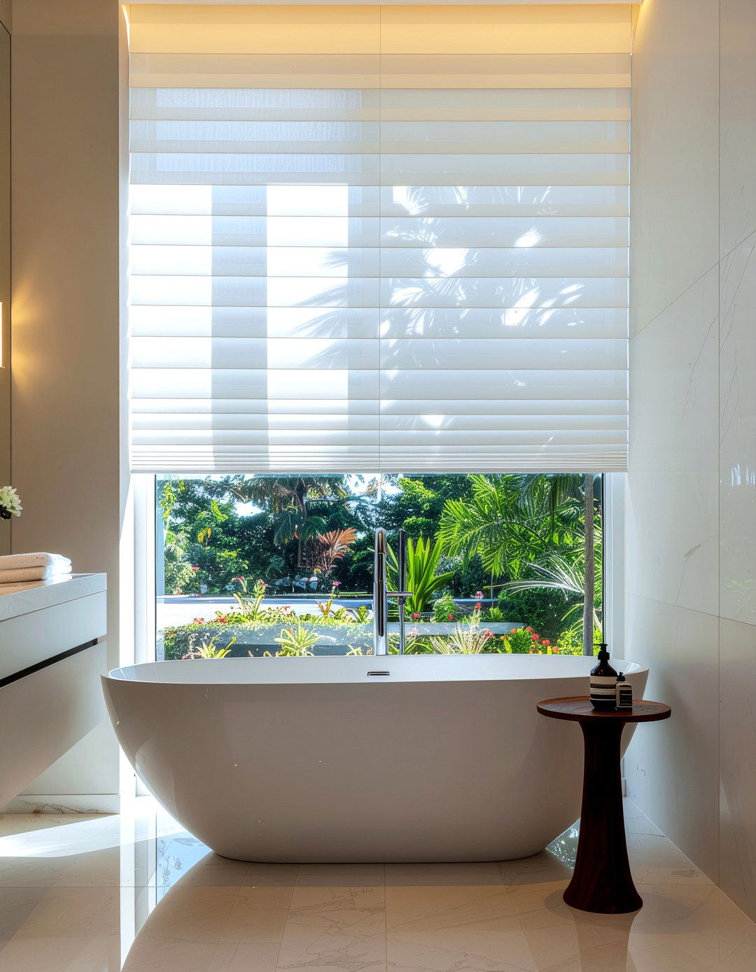 Roman shades bathroom window - 30 bathroom privacy window ideas