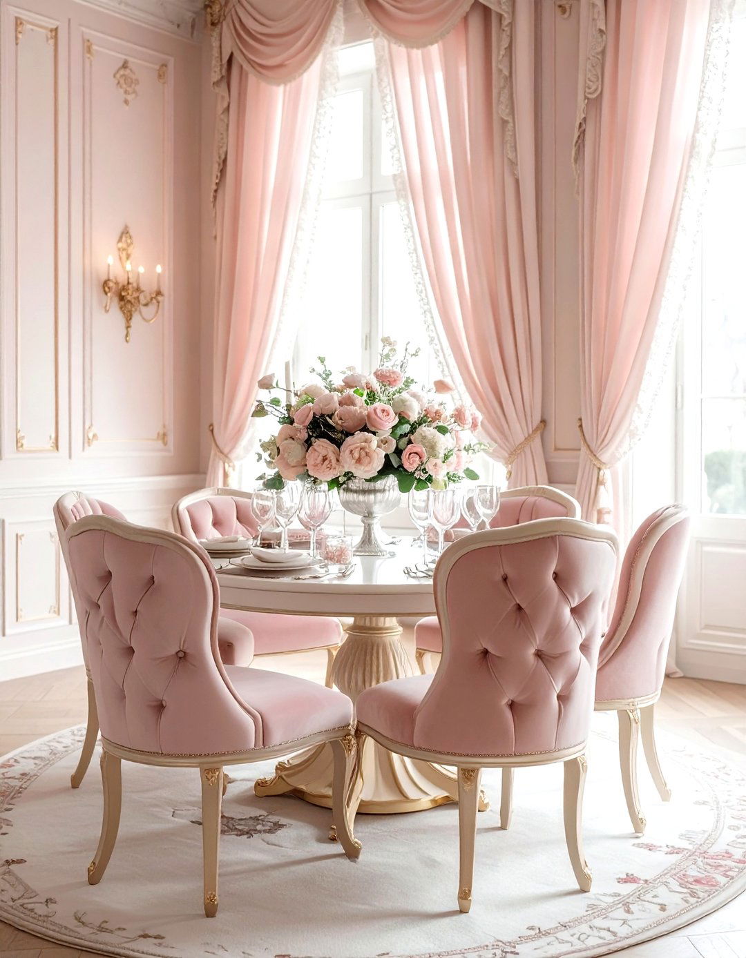 Romantic French Dining Room - 30 French dining room ideas