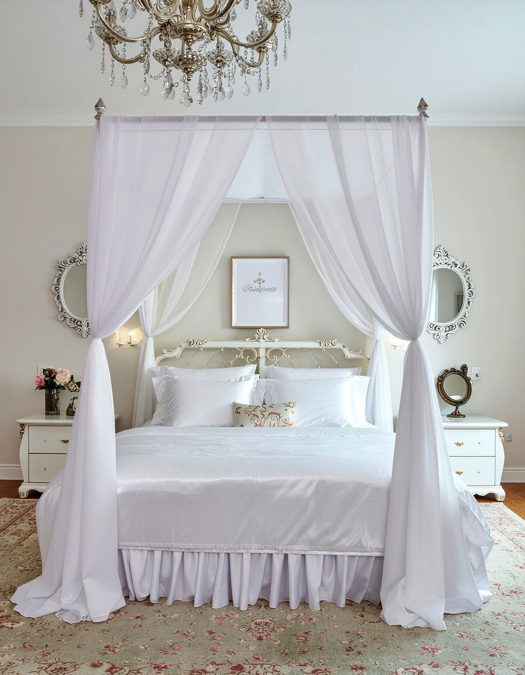 Romantic White Bedroom - 30 bedroom white bedding ideas