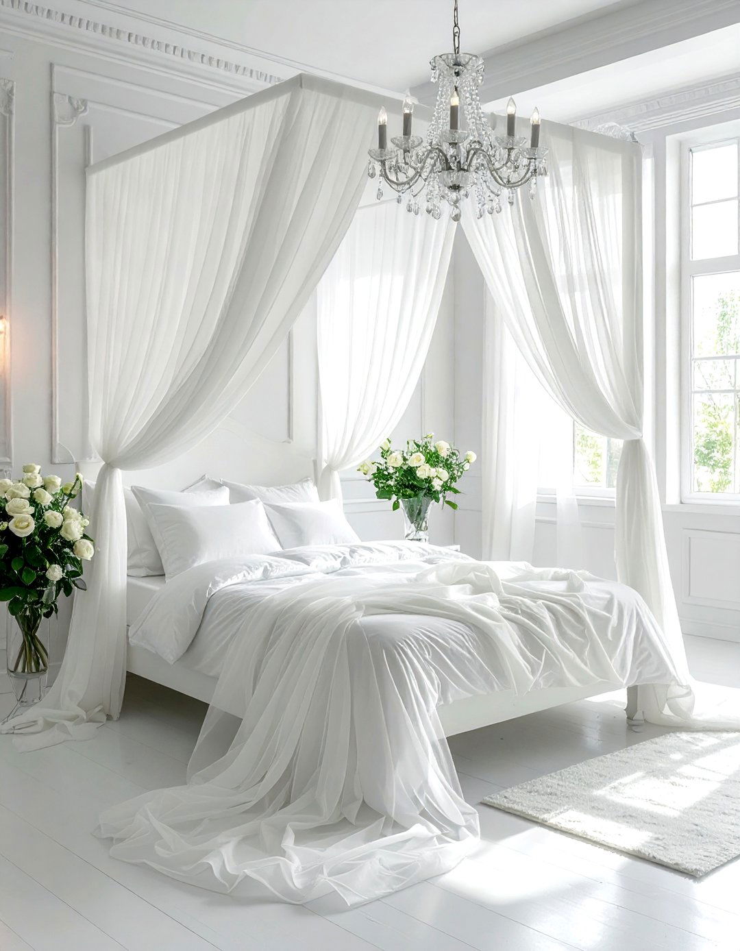 Romantic White Bedroom - 30 white bedroom decor ideas