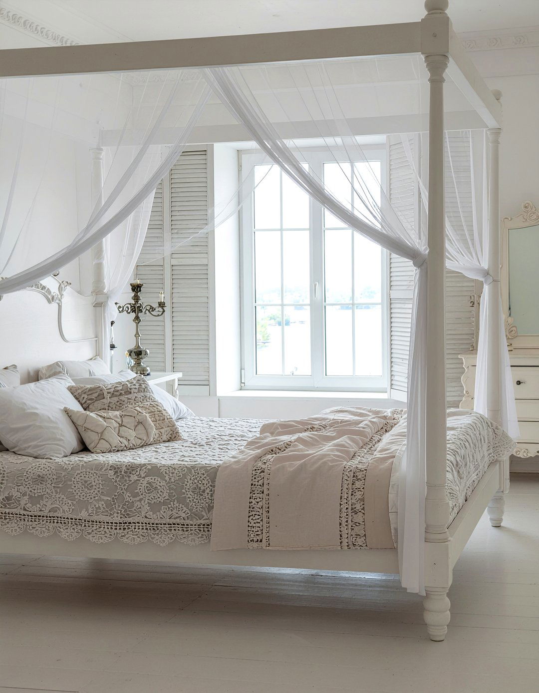 Romantic White Bedroom - 30 all white bedroom ideas