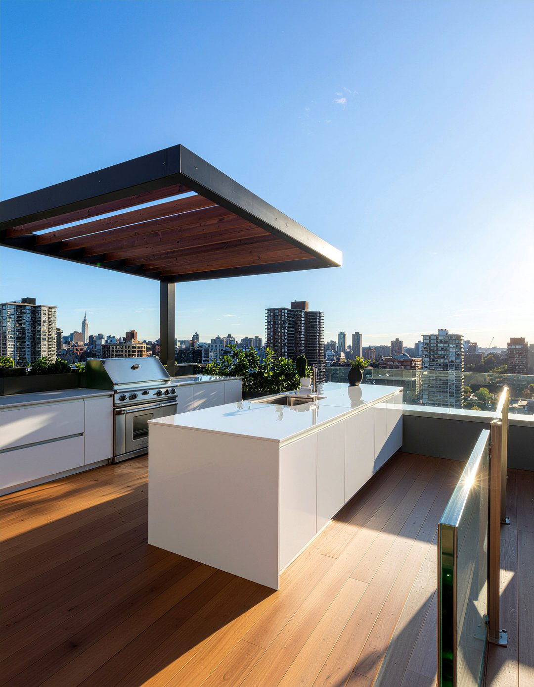 Rooftop Kitchen - 30 outdoor kitchen ideas