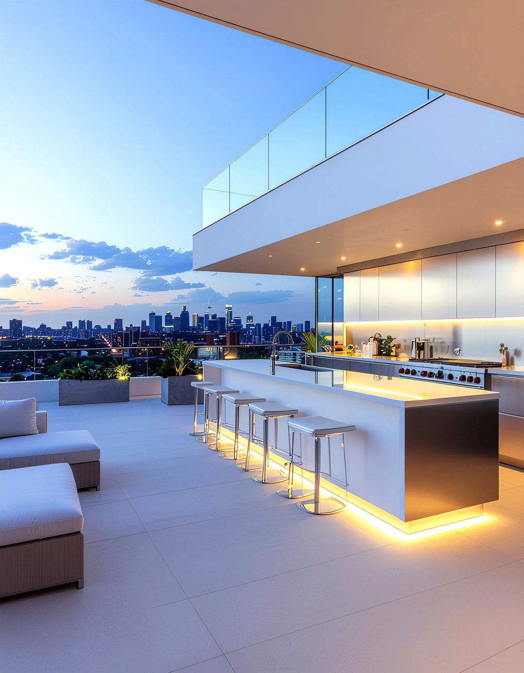 Rooftop Outdoor Kitchen Bar - 30 outdoor kitchen bar ideas
