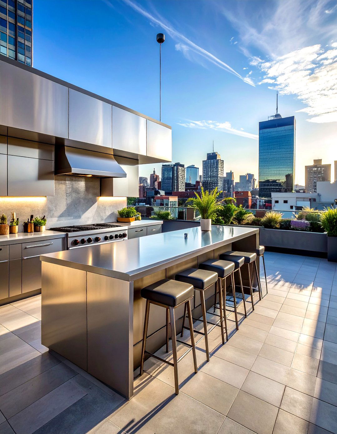 Rooftop kitchen - 30 summer kitchen ideas