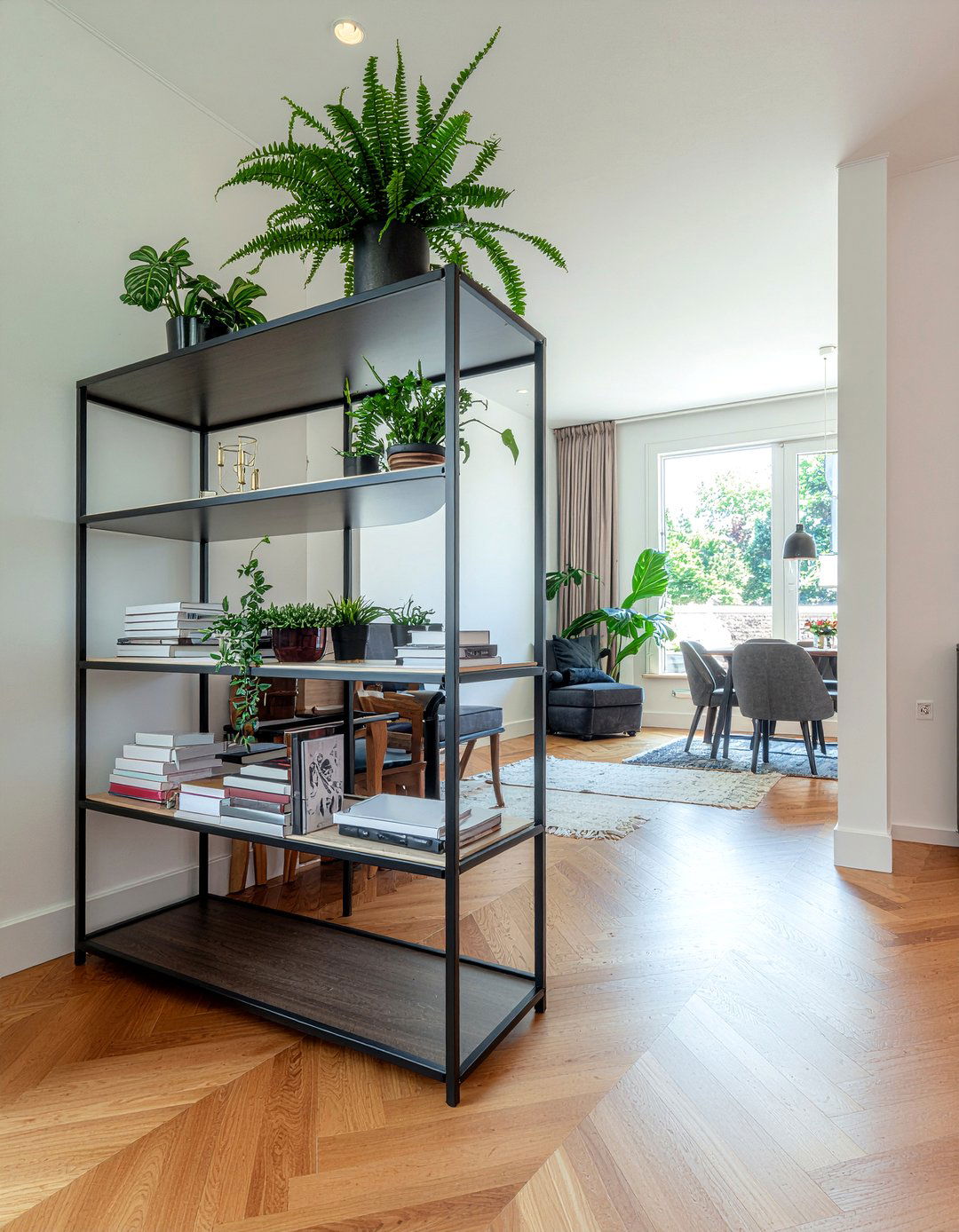 Room divider shelving - 30 living room shelving ideas