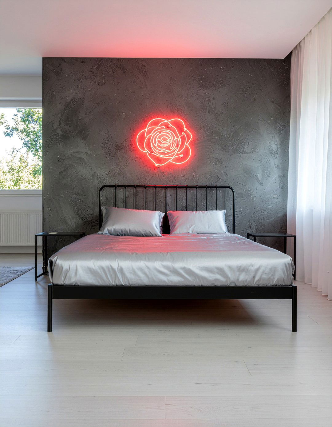 Rose Flower Sign - 30 bedroom led signs